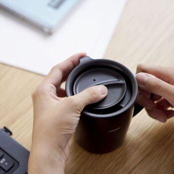 フタ付き保温マグ300 ブラック 送料無料 即日発送-2