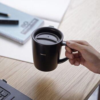 フタ付き保温マグ300 ブラック 送料無料 即日発送-4