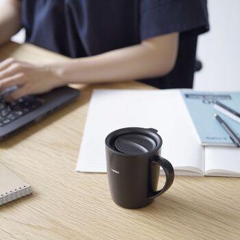 フタ付き保温マグ300 ブラック 送料無料 即日発送-5