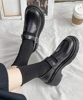 ローファー レディース 厚底 太ヒール 送料無料 即日発送-2