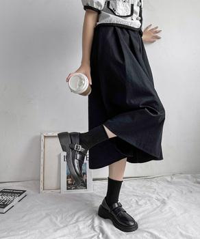 ローファー レディース 厚底 太ヒール 送料無料 即日発送-4