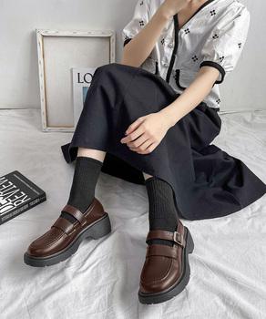 ローファー レディース 厚底 太ヒール 送料無料 即日発送-7