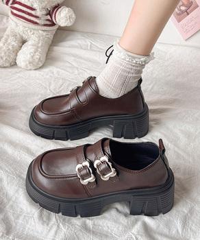 厚底ローファー 美脚 レディース 送料無料 即日発送-5