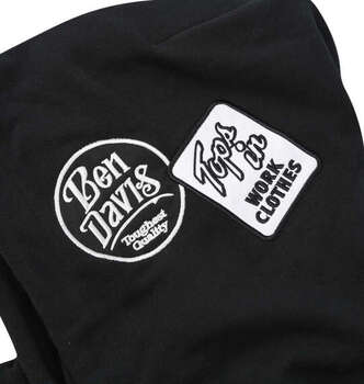 大きいサイズ BEN DAVIS 裏毛マルチワッペンプルパーカー 3L 4L 5L 6L ブラック ラッピング可 送料無料 即日発送-5