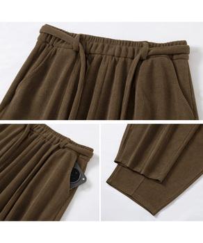 ワイドカーブパンツレディースワイドパンツ 送料無料 即日発送-9