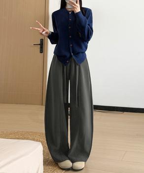 ワイドカーブパンツレディースワイドパンツ 送料無料 即日発送-4