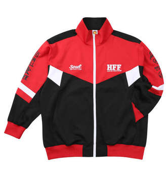 大きいサイズ SOUL SPORTS×新日本プロレス 棚橋弘至長袖ジャージセット 3L 4L 5L 6L レッド×ブラック ラッピング可 送料無料 即日発送-3