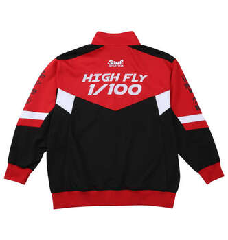 大きいサイズ SOUL SPORTS×新日本プロレス 棚橋弘至長袖ジャージセット 3L 4L 5L 6L レッド×ブラック ラッピング可 送料無料 即日発送-4