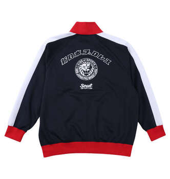 大きいサイズ SOUL SPORTS×新日本プロレス 本隊長袖ジャージセット 3L 4L 5L 6L ネイビー ラッピング可 送料無料 即日発送-4