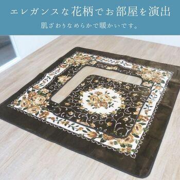 ラグ 敷物 ラグ カーペット 堀こたつ用ラグ Ｈ エメル  約200×300cm ブラウン ワイン 送料無料-3