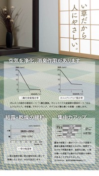 ラグ い草ラグ 花ござ カーペット ラグ 4.5畳 格子柄 市松柄 ピーア 江戸間4.5畳 約261×261cm ブルー ブラウン グレー 送料無料-8