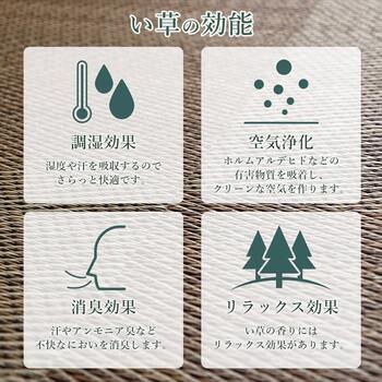 カーペット ござ 日本製 国産 敷詰 ラグ 敷物 ナチュラルスタイル い草 江戸間4.5畳 約261×261cm ブラウン ブラック 送料無料-15