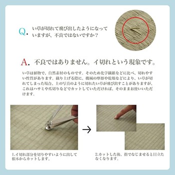 ラグ い草ラグ 花ござ カーペット 格子柄 ナチュラル シンプル 和室 抗菌防臭 江戸間6畳 約261×352cm レイクブルー ブラウン 送料無料-8