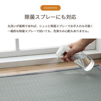 ラグ 洗える ござ 日本製 国産 カーペット リバーシブル 丈夫 除菌スプレー対応 敷詰 ラグ 敷物 ペット 江戸間4.5畳 約261×261cm 送料無料-20