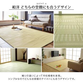 ラグ 洗える カーペット 日本製 国産 抗菌 防臭 消臭 アウトドア レジャー 敷物 和室 シンプル 江戸間4.5畳 約261×261cm 送料無料-10