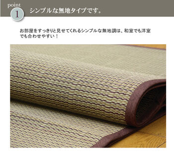 カーペット い草花ござカーペット DXアロマ 裏貼CP 江戸間4.5畳 約261×261cm 裏 不織布 送料無料-2