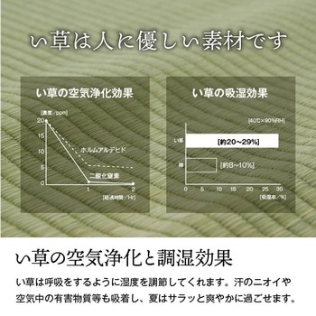 カーペット 純国産 い草 上敷き 上質ない草で作った カーペット 双目織 江戸間4.5畳 約261×261cm 送料無料-2