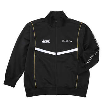 大きいサイズ DOM×SOUL SPORTS 団体長袖ジャージセット 3L 4L 5L 6L ブラック ラッピング可 送料無料 即日発送-3