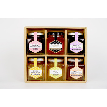 大阪 久保養蜂園 キューブハニージャムセット 6種 はちみつ 蜂蜜 ジャム 常温 送料無料-1