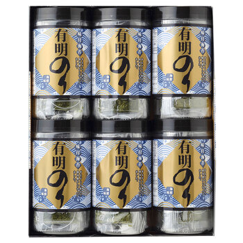 有明のり 味付海苔 6個 のり 常温 送料無料-1