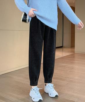 裏起毛コーデュロイテーパードパンツ9分丈 送料無料 即日発送-3