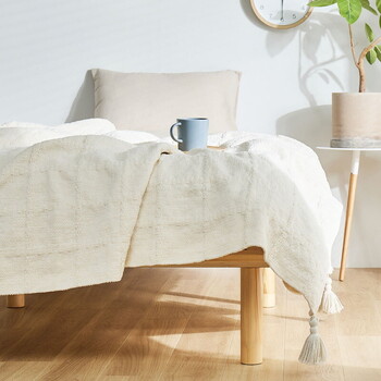 スローケット 約140×200cm 洗濯機で洗える ニット調 ソフィマ 送料無料-8