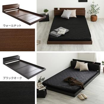 デザインフロアベッドポケットコイルマットレスセット ダブル 送料無料 即日発送-3