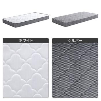 デザインフロアベッドボンネルコイルマットレスセット ダブル 送料無料 即日発送-4