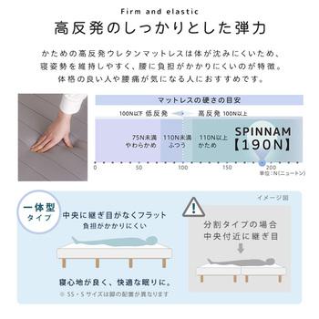 脚付きウレタンロールマットレス SPINNAM スピンナム セミダブルサイズ 送料無料 即日発送-7