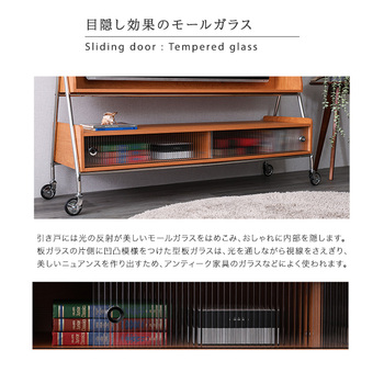 キャスター付きTVスタンドシェルフ NIVEL ナイベル 送料無料 即日発送-7