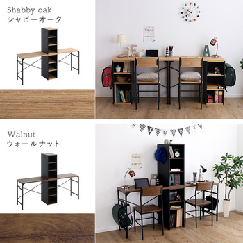 ヴィンテージツインデスク90×90cm 送料無料 即日発送-3