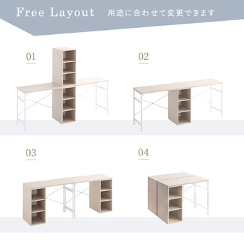 さわやかなツインデスク90×90cm 送料無料 即日発送-4