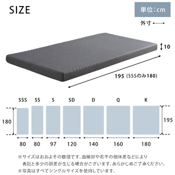 高反発プロファイルウレタンマットレス Beleza10 ベレーザ テン セミシングルショート 送料無料 即日発送-1