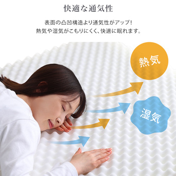 高反発プロファイルウレタンマットレス Beleza10 ベレーザ テン セミシングルショート 送料無料 即日発送-6