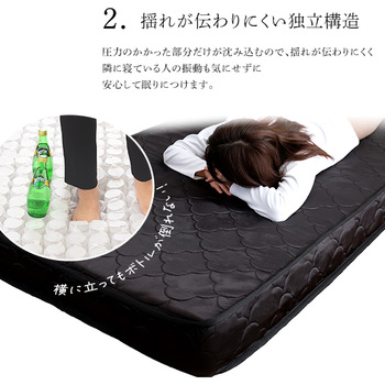 ポケットコイルマットレス スリムショートシングル 送料無料 即日発送-6