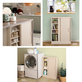 さわやかなカウンター下引き戸収納6020 送料無料 即日発送-6