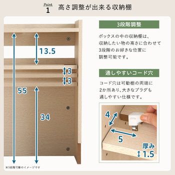 ケーブルボックス大 送料無料 即日発送-5