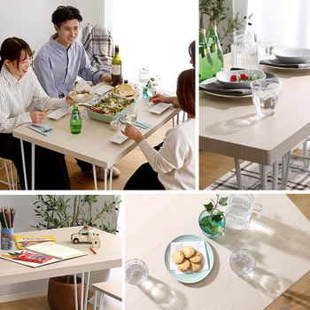 さわやかなオシャレテーブル110cm幅 送料無料 即日発送-3