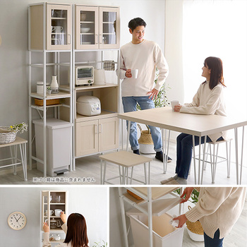 さわやかなオシャレゴミ箱上ラックすきま収納タイプ 送料無料 即日発送-2