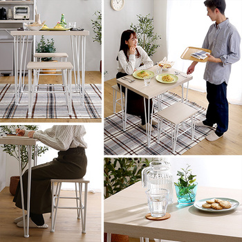 さわやかなオシャレダイニング3点Frais フレ 送料無料 即日発送-3