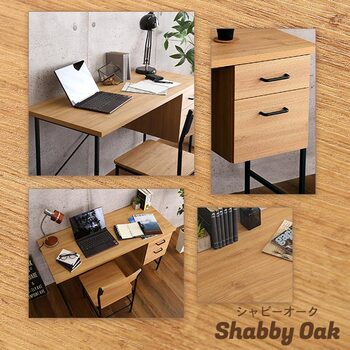 ヴィンテージ風引き出し付きデスク＆チェアDove ダブ 送料無料 即日発送-3