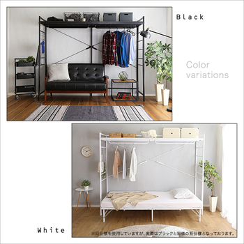 たっぷり収納のハンガーシェルフ Spazioso-スパジオーソ- 送料無料 即日発送-2