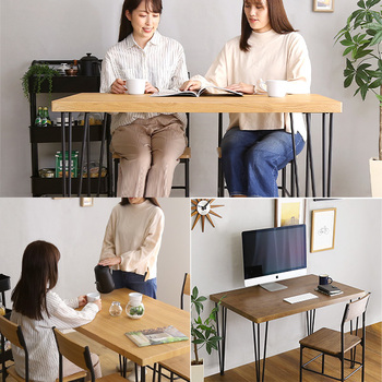 ヴィンテージ背もたれ付きダイニング5点FerroeLegno-フェロエレグノ 送料無料 即日発送-9