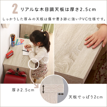 シンプルデスク60cm幅+サイドラック30cm幅セット LULUTE ルルテ 送料無料 即日発送-7