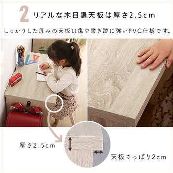 シンプルデスク60cm幅 LULUTE ルルテ 送料無料 即日発送-6