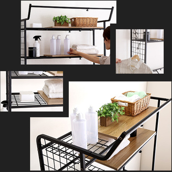 ヴィンテージランドリーラック棚板タイプ 送料無料 即日発送-4