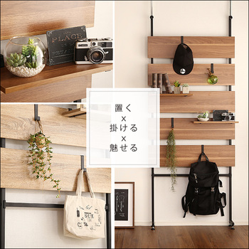 突っ張り木板ラダーラック 幅80cm Escala-エスカーラ 送料無料 即日発送-4