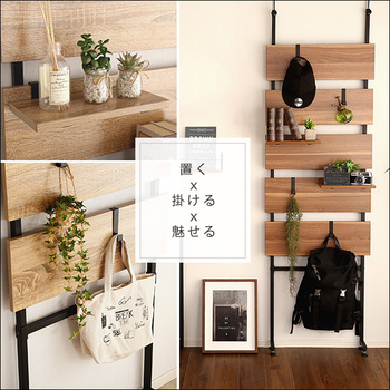 突っ張り木板ラダーラック 幅60cm Escala-エスカーラ 送料無料 即日発送-4