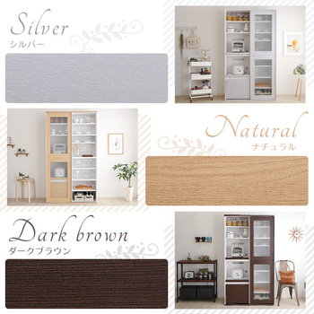 ガラス引戸食器棚Lepre-ルプレ 送料無料 即日発送-2