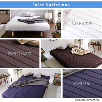 やわらかな寝心地脚付きロールマットレス(ポケットコイルスプリング Unite-Doux--ユニテ ドゥ-セミシングルサイズ 送料無料 即日発送-2